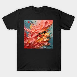 Abstract Strokes: Acrylic Brush Stripe Extravaganza T-Shirt